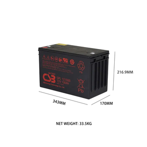 CSBバッテリーGPL121000 <span class=keywords><strong>12V</strong></span> 100Ah VRLA密封鉛蓄電池メンテナンス無料DC電源パネル再生可能エネルギー用途 - Product Image 2