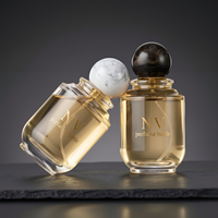 Flacon de parfum cylindrique de luxe 100 ml en verre, vide, avec pulvérisateur, emballage personnalisé, pompe pulvérisatrice, fabrication OEM ODM, sérigraphie