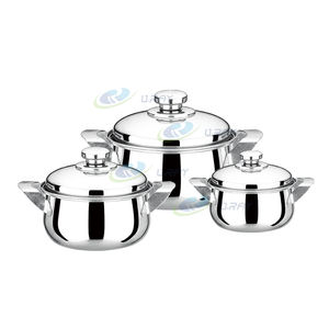 Vendita calda 6 pezzi moderni set di <span class=keywords><strong>pentole</strong></span> in acciaio inossidabile ODM OEM <span class=keywords><strong>servizio</strong></span> accettato eco-friendly Gas e <span class=keywords><strong>induzione</strong></span> pronto - Product Image 1