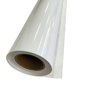 ขายส่งวัสดุสติกเกอร์ไวนิลเคลือบไวนิลสีขาวพิมพ์พีวีซีม้วนไวนิลกาวในตัว - Product Image 5