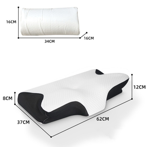 Nouveau 2025 – Oreiller ergonomique en <span class=keywords><strong>mousse</strong></span> à mémoire de forme et gel rafraîchissant, fait main, pour le soutien du cou pendant le sommeil, avec housse lavable – Vente chaude - Product Image 2