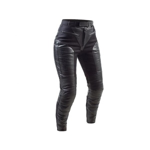 Pantalon de motard en cuir Pu pour hommes, moto, slim, noir, nouvelle collection - Product Image 1