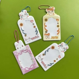 Nouveau style 2025 – Porte-cartes PVC personnalisé avec cadre, personnages de dessins animés japonais, anime, kawaii, bandes dessinées, mignons, porte-clés <span class=keywords><strong>photo</strong></span> et perles - Product Image 6