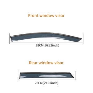 Cho TOYOTA bz4x chất lượng 2022 cao Cửa sổ làm lệch hướng xe bên cửa sổ mặt trời mưa Visor thời tiết lá chắn - Product Image 6