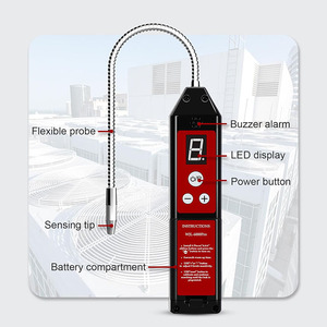 Détecteur de fuite de réfrigérant halogène HVAC pour R22, R410A, R134A, R1234YF, CFC, HCFC, HFC – Localisateur de <span class=keywords><strong>gaz</strong></span> automobile - Product Image 4
