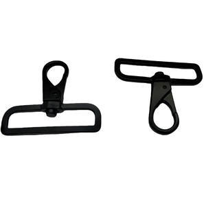 Mousquetons en métal <span class=keywords><strong>noir</strong></span> de 50 mm, boucle pivotante à ressort en alliage, fermoir rotatif, quincaillerie pour sacs - Product Image 4