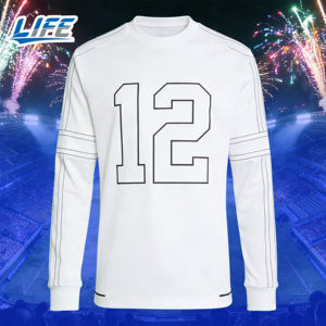 Equipación de Fútbol de Manga Larga Elite Tailandia 2026, <span class=keywords><strong>Camiseta</strong></span> Retro de <span class=keywords><strong>España</strong></span> para el Hogar, Personalizable con Emblema, Número y Logotipo del Equipo - Product Image 1