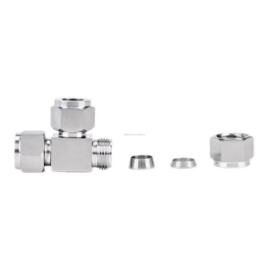 <span class=keywords><strong>Tee</strong></span> doppio sindacato di compressione puntali in acciaio inossidabile <span class=keywords><strong>Ss316</strong></span>