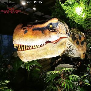 Крытая игровая площадка, аниматронный настенный динозавр T-rex Head - Product Image 1