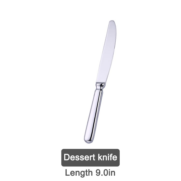 มีดขนมหวานสีเงิน