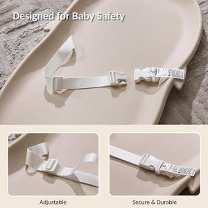 Tapis <span class=keywords><strong>à</strong></span> <span class=keywords><strong>langer</strong></span> portable de luxe en EVA, imperméable et anti-urine, doux et antidérapant, avec sangle de sécurité réglable - Product Image 3