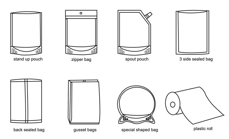 Zipper seal, zip seal, slider seal Square Block Bottom Bags With Side Gusset, Bopp Block Flat Bottom Bag