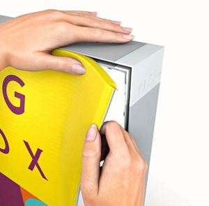 ป้ายไฟ LED แบบพับได้ ดีไซน์ใหม่ สำหรับงานแสดงสินค้า โฆษณา ผ้าพิมพ์ลายสองด้าน - Product Image 3