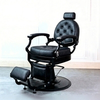 Mobilier de salon moderne, équipement de coiffure rétro, mobilier de salon de coiffure vintage, chaise de barbier vintage