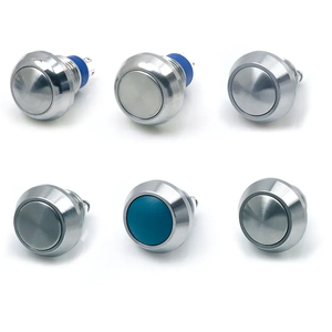 8 мм, 12 мм, 16 мм, 19 мм 22 мм, 25 мм, 30 мм латунь/нержавеющая сталь кнопочный переключатель с/без светодиод Мгновенный/защелкиваемый производитель Китай - Product Image 6