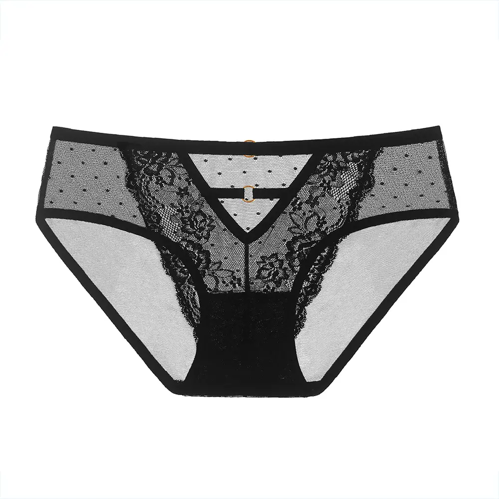 New Spring Summer Sexy Ladies Panties Dot Style Perspective Women'S Underwear Everyday Comfortable Briefs