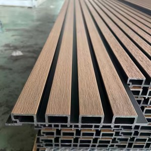 Hotel Wpc <span class=keywords><strong>legno</strong></span> decorazione interna ed esterna scanalata grande parete <span class=keywords><strong>pannelli</strong></span> decorativi Wpc parete pannello parete interna pannello - Product Image 1