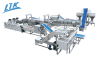 Industriële automatische productielijn voor diepvriesfrieten, 1000 kg/uur, commerciële frietverwerkingsmachine