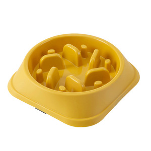 ชามอาหารสัตว์เลี้ยงแบบป้องกันการสำลัก Petal Anti-Choking Slow Food Bowl  วัสดุพลาสติกกันลื่นและกันตก ใช้งานได้จริงสำหรับอาหารประจำวันของสัตว์เลี้ยง - Product Image 4