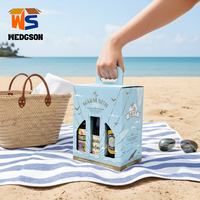 Caja de Cartón Corrugado Personalizada, Cajas para Latas de Cerveza con Laminado Mate para Empaque de 4/6 Paquetes de Vodka y Refrescos con Logotipo, BeverageBox