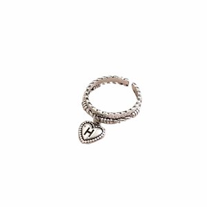 Yinruitai S925 Sterling <b>Silver</b> Heart Open <b>Ring</b> For Women Korean Style Summer Jewelry Gift - Product Image 5