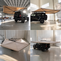 Tente de voiture à ouverture automatique, coque rigide, 4 personnes, installation facile, imperméable, protection solaire, adaptée à toutes les saisons, camping