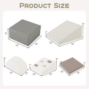 Equipo de Juego Suave Seguro y Duradero que Desarrolla Habilidades Motoras y Equilibrio, Escalador Suave con Tobogán y Escaleras - Product Image 3