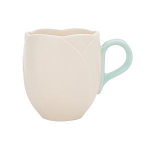 Juego de <span class=keywords><strong>Taza</strong></span> y Cuchara de Cerámica con Diseño de Tulipán 3D, Color Rosa Pastel, Accesorio de Escritorio, Apto <span class=keywords><strong>para</strong></span> Microondas, Sin Plomo, Decoración <span class=keywords><strong>para</strong></span> el Hogar, Regalo <span class=keywords><strong>para</strong></span> el Día de la Madre - Product Image 5