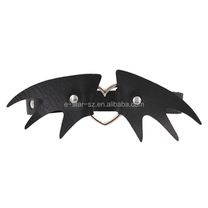 Tour de cou réglable en cuir avec détail <span class=keywords><strong>grand</strong></span> et petit anneau-Couleur du produit: Noir - Product Image 6