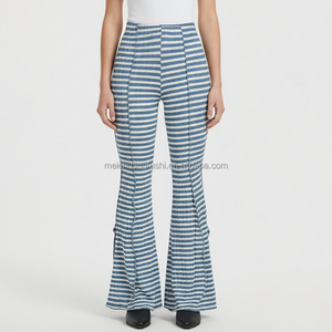 Kit Personalizzato <span class=keywords><strong>con</strong></span> <span class=keywords><strong>Elastico</strong></span> e Bordo Arricciato per Pantaloni a Zampa d'Elefante da Donna - Product Image 1