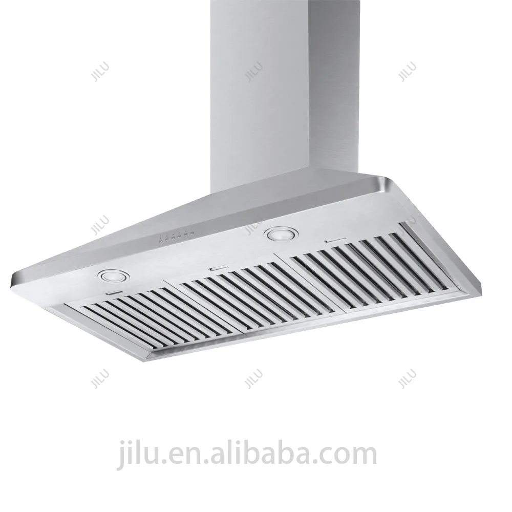 Cappa elettrica da cucina a parete in acciaio inox a basso rumore di scarico di ventilazione per uso domestico fissabile tipo ventilato