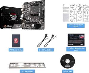 UNTUK Msi A520m-a Pro Desktop Gaming Amd 5000 Am4 Ddr4 Pcie 3.0 Sata 6 gb/S M.2 Usb 3.2 Gen 1 Dvi Atx 64 Ram - Product Image 2