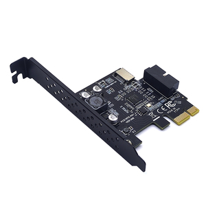 Carte mère d'ordinateur PCIE vers USB3.0 GEN1 Type-E A Key Front Type-C 19P 20P Carte d'extension PCIE auto-alimentée - Product Image 1