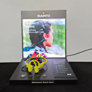 Présentoir pour écouteurs d'<span class=keywords><strong>extérieur</strong></span> <span class=keywords><strong>Vitrine</strong></span> pour écouteurs de sport de bureau avec éclairage LED et port de charge - Product Image 4