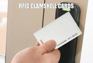 125KHz RFID EM4200 Plastic Clamshell Proximity Thick Card For Access Control
