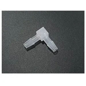Weiß PP 5/32 "ID-Schlauch 4mm Einfache Montage Barb 2-Wege-90-Grad-Winkel-Widerhakenanschluss rechtwinkliger Schlauch Barb-Anschluss