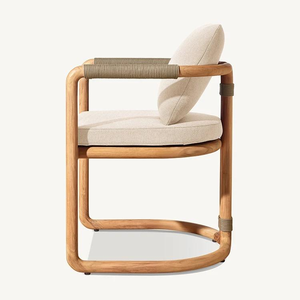 Nhà Máy Bán Hàng Trực Tiếp Hỗn Hợp Chất Liệu Chất Lượng Cao Hiện Đại Rắn Gỗ Tếch Ngoài Trời Ăn Đặt Bền UV Nước Chống Lại Đồ Nội Thất Biệt Thự - Product Image 4