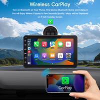 Entretenimiento portátil para automóvil, pantalla universal inalámbrica Car Play Android Auto de 7 pulgadas con sistema Linux, monitor CarPlay