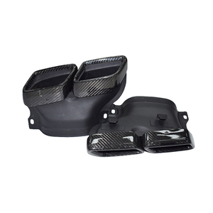 Embout d'échappement DEX pour Mercedes-Benz Classe C W205 14-18, silencieux en acier inoxydable noir pour C200 C260 C300 <span class=keywords><strong>AMG</strong></span> C63S, tuyau d'échappement - Product Image 6