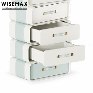 WISEMAX FURNITURE-<span class=keywords><strong>Armoire</strong></span> de rangement moderne à 5 tiroirs en bois et en cuir pour enfants, commode pour chambre à coucher - Product Image 6
