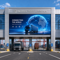 Écran LED extérieur P3 en gros pour usine, affichage publicitaire à service frontal 960x960mm pour projets de transport mondial