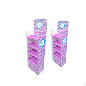 Customized Free Design Promotion PVC Foam Pop Floor Rack Nail Polish Display Stand Nail Polish Display Floor Stand