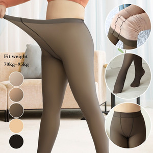 1 paire de <span class=keywords><strong>collants</strong></span> chauds transparents pour femmes <span class=keywords><strong>collants</strong></span> d'hiver en <span class=keywords><strong>polaire</strong></span> pour femmes <span class=keywords><strong>collants</strong></span> épais transparents doublés de <span class=keywords><strong>polaire</strong></span> chaude - Product Image 2