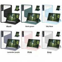 Étui rotatif à 360 degrés de style professionnel pour Lenovo Xiaoxin Pro GT 13 / Idea Tab Pro Gen 2, dos transparent, coque intelligente