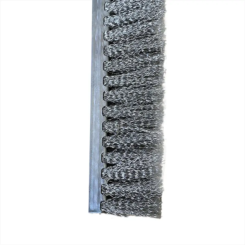 High temperature resistant brush seal row strip brush cement brick machine steel wire brush
