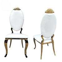 Silla de acero inoxidable al por mayor para salón de bodas, fabricante OEM
