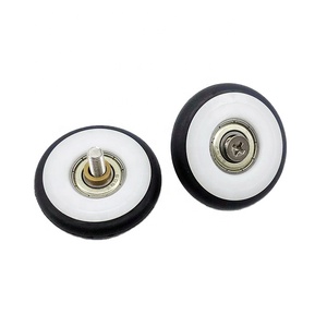 Furniture drawer roller Silent and smooth 608Z bearing wheels with rubber ring sliding drawer guide plastic rollers nylon pulley