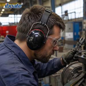 NRR 31dB Foldable Ear Defenders Adjustable Safety Earmuffs Hearing Protection for Shooting Construction Workshop Wholesale - Product Image 3