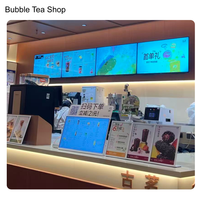 Pantalla Digital Colgante de Alta Luminosidad para Publicidad Comercial HD, Señalización Digital para Cafeterías, Bares, Centros Comerciales y Tiendas