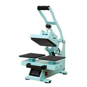 Dual-Station Manual Heat Press - Compact Flat Sublimation Machine for T-Shirt & Patch Printing 16×16cm - Product Image 2